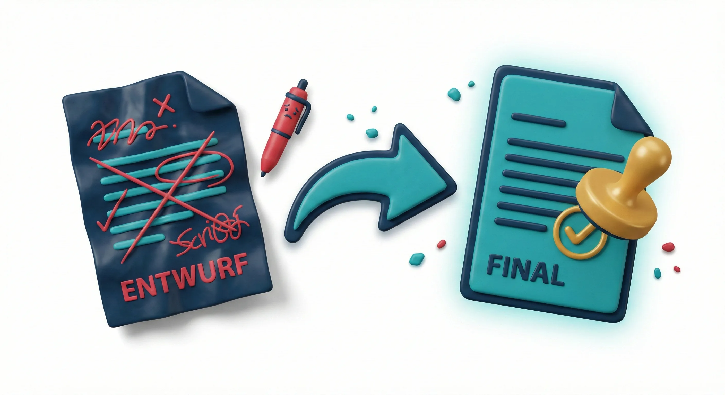 3D-Illustration: Druckerpresse mit fertiger Pressemeldung und Verteiler-Netzwerk