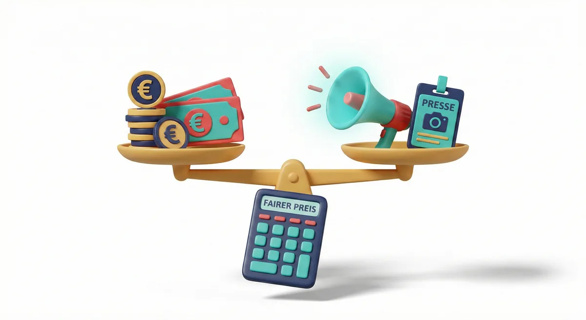 3D-Illustration: PR-Kosten